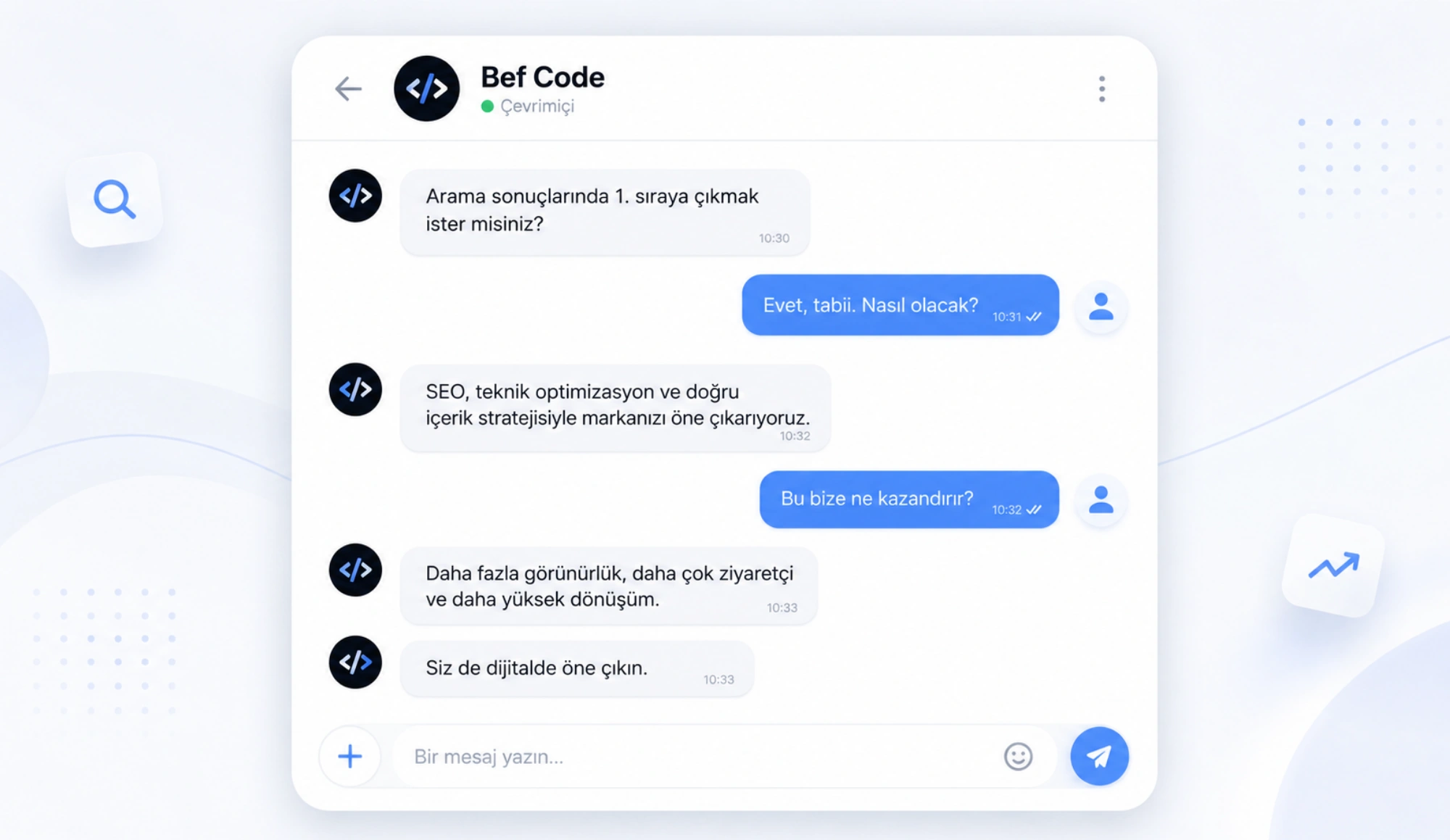 Bef Code dashboard