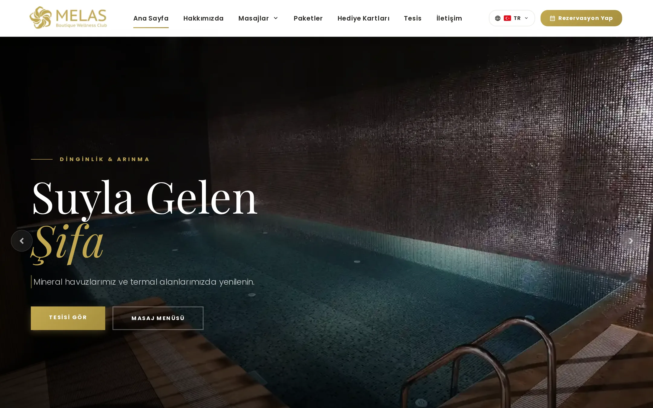 Melas Spa & Wellness web sitesi